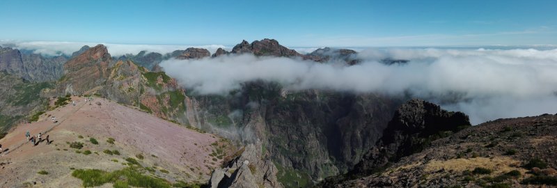 Výhľad z Pico do Arieiro