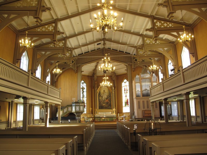 V starom kostole v Tromsø