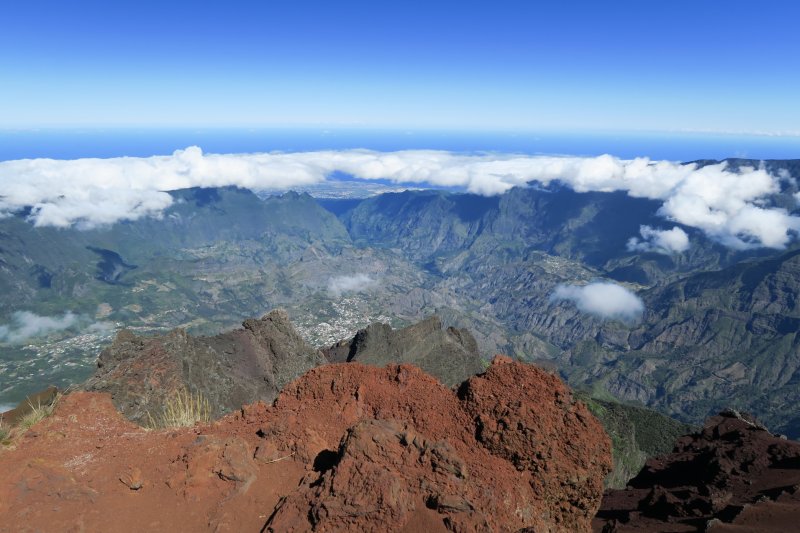 Výhľad z Piton des Neiges